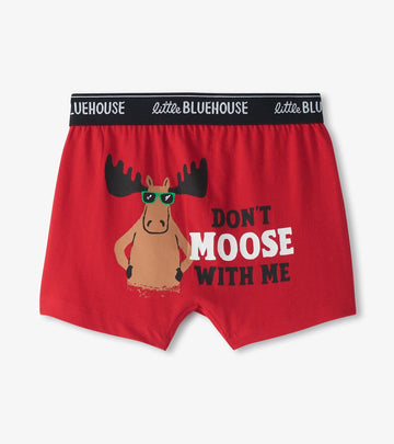 Little Blue House Don’t Moose With Me Boy’s Boxer